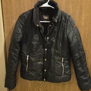 GUESS Dark Quilted Women's Puffer Jacket